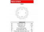 Δισκόπλακα Πίσω Honda CR 500R / CR 250R / CR 125R FMD0197MXR Ferodo